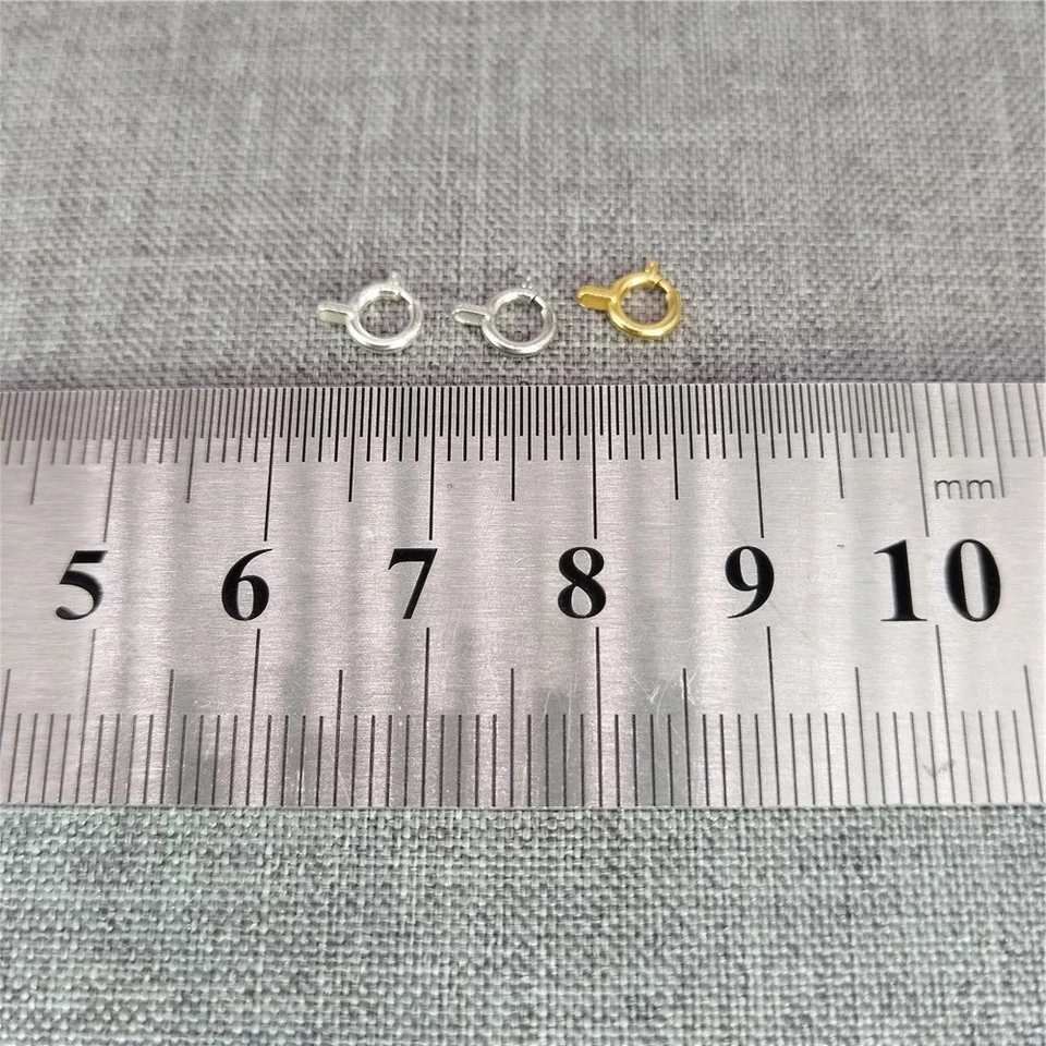 20pcs of 925 Sterling Silver Spring Clasp w/ Soldered Jump Ring for Bracelet 5mm - Image 2 of 4