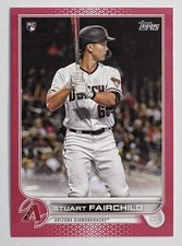 2022 STUART FAIRCHILD Topps Series 1 Mother's Day Pink Rookie RC #163, #/50