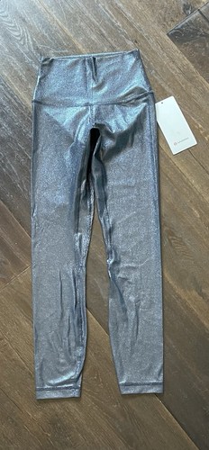 Neu mit Etikett lululemon Wunder Under HR Leggings Gr. 2/25" Radiant Foil (Jennifer) Special