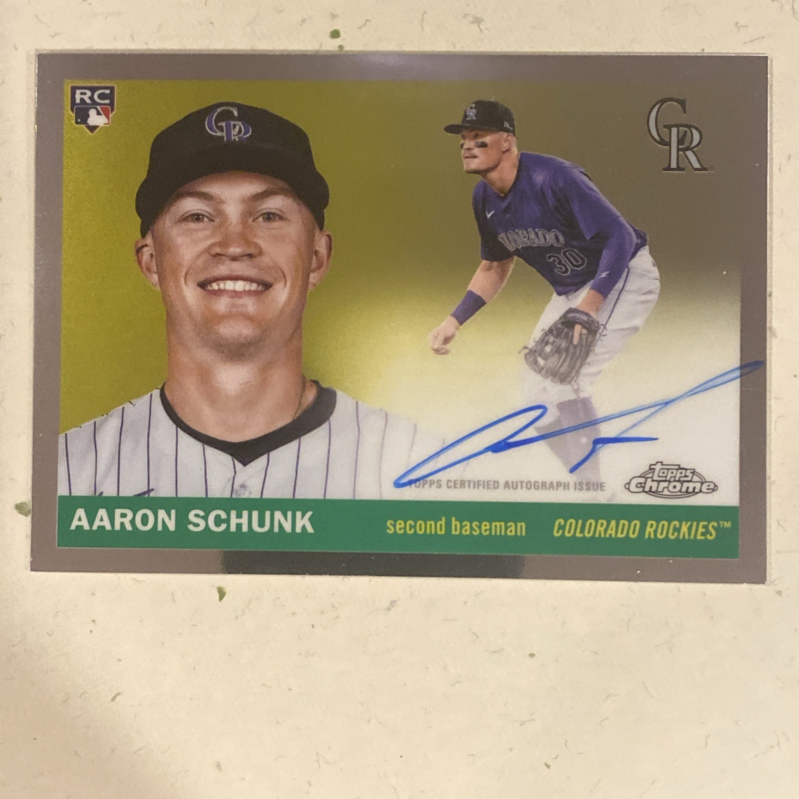 Aaron Schunk 2025 Topps Chrome Platinum Auto RC