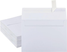50 Pack White Envelopes - 5 X 7 Inch, A7, Card, Invitation  Postcard Envelopes