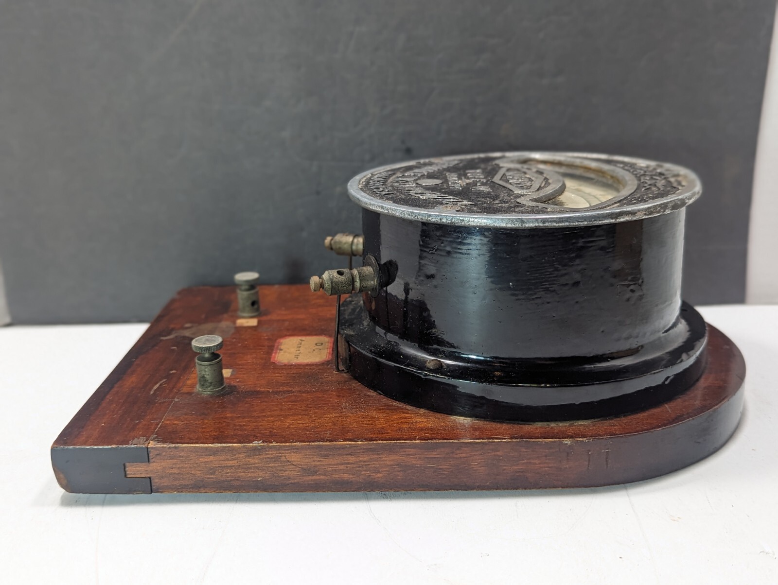 Antique Steampunk Industrial Reliance Instrument Type W Amperes Meter Chicago US