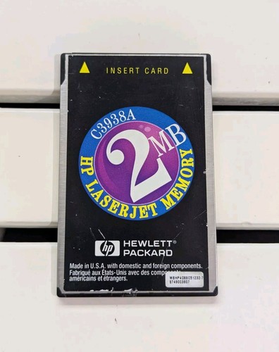 HP Laserjet 4LC-5L Memory 2MB Card C3938A MBHP4D88C51232-7 HP Printer - 第 1/2 張圖片