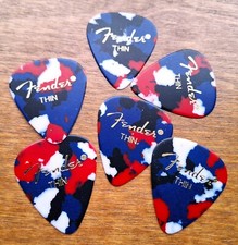 Fender 351 Classic Celluloid Guitar Picks - CONFETTI, THIN - 6-P1cks