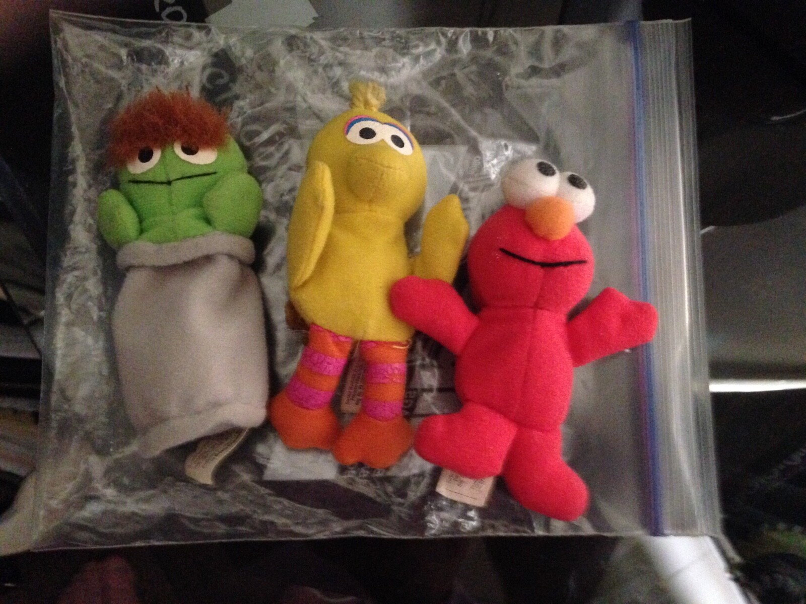 Beanie Baby's Big Bird, Elmo 