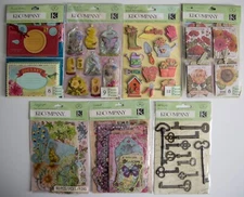 K & Company Cardstock, Metal Art, Journal Pockets, Stickers, You Pick, Some RARE