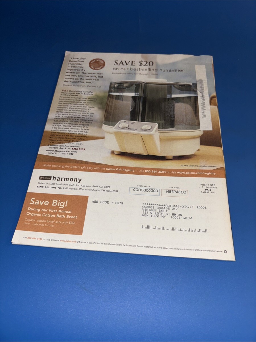 Gaiam Harmony Catalog Fall 2005 | eBay