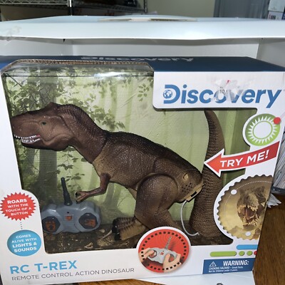 Discovery Remote Control T-Rex Action Dinosaur Moves And Roars New In Box 