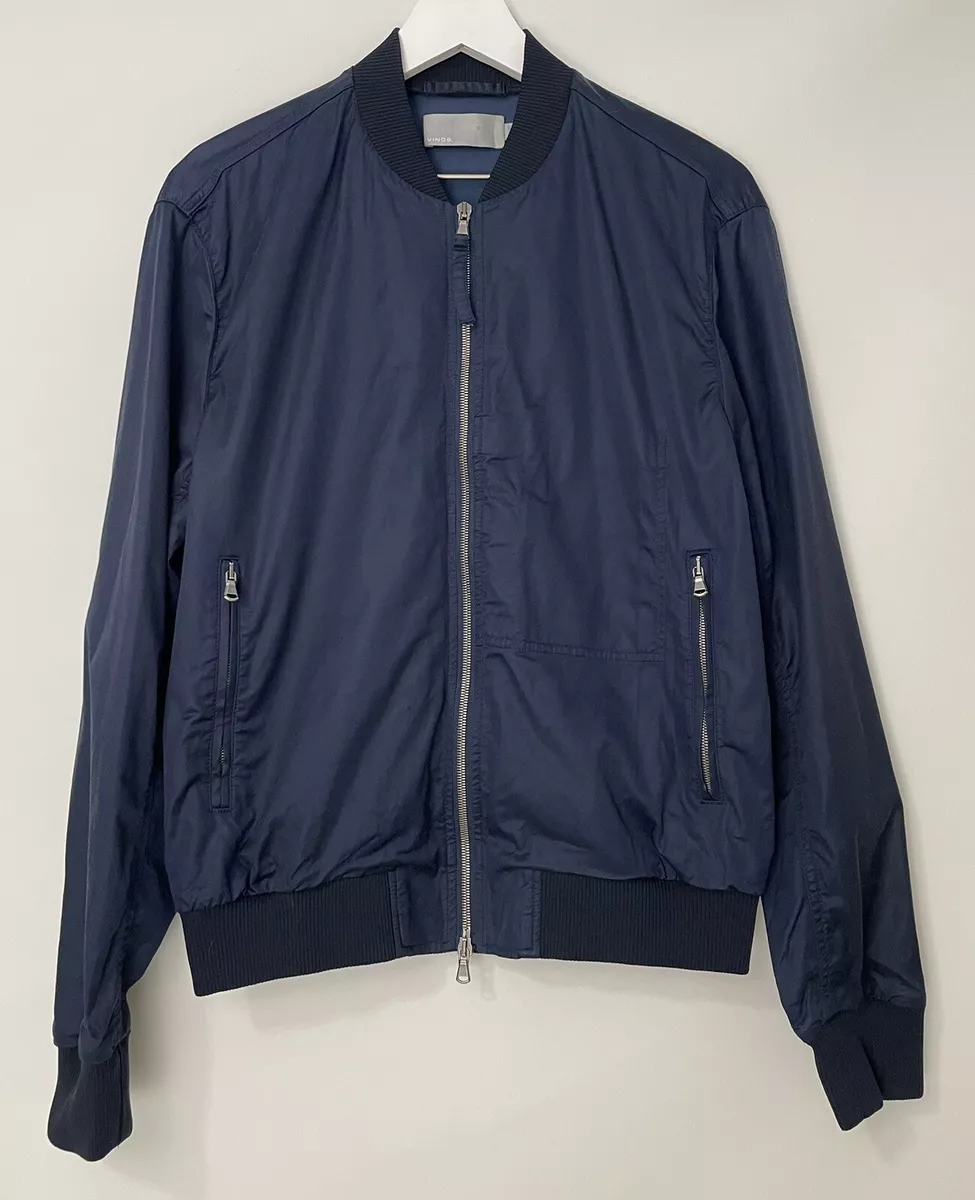 Navy blue satin jacket sale