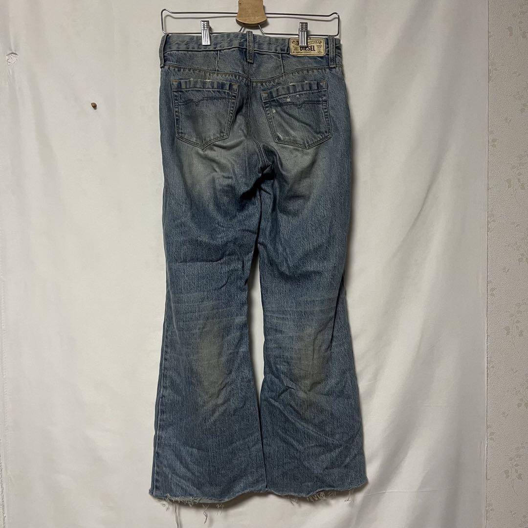パンツ 90s DIESEL archive wide flare denim w32 Diesel Men M Denim Flare Baggy Wide Pants Archive Luxury