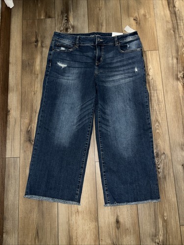 NWT Crop Jeans by maurices™ Size 16 Mid Rise Classic 24” Straight Crop/Cut Off - Picture 2 of 10