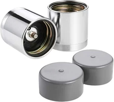 2x Bearing Protectors Grease Wheel Hub 1.98  W/ Dust Cap Cover for Trailer Boat