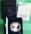 1996 P Silver American Eagle One Proof Dollar Coin with Box and COA $1 US ASE
