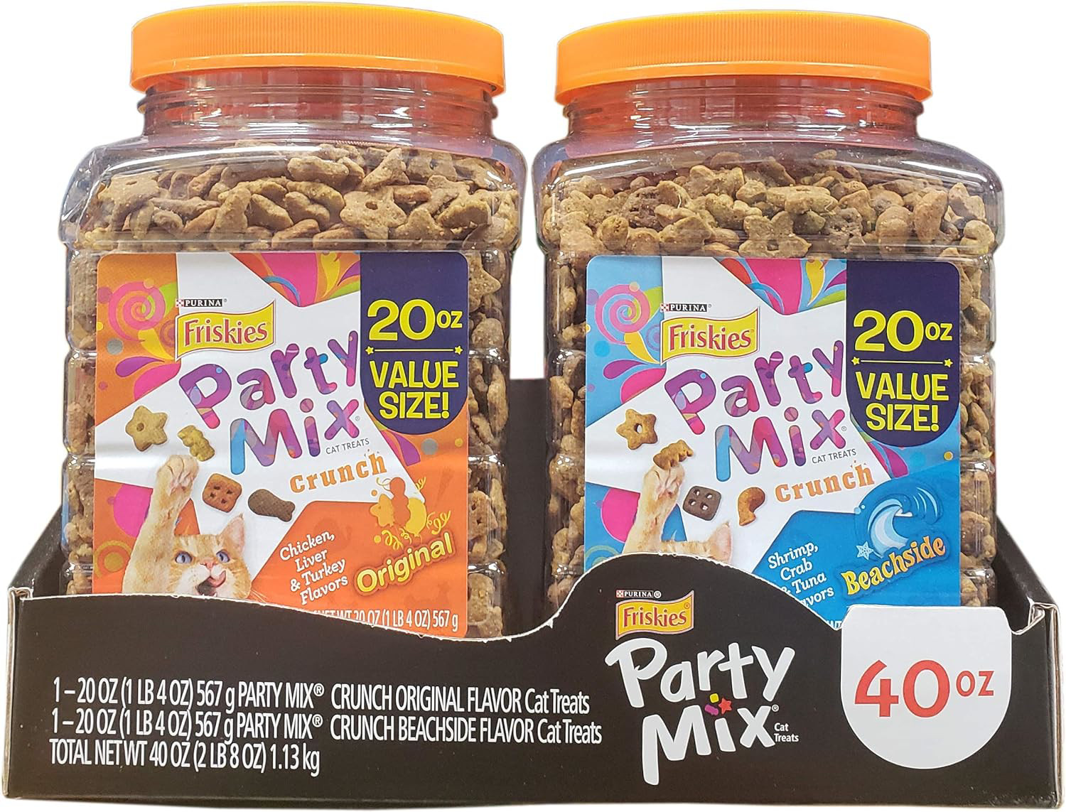 Friskies Party Mix 2 Pack/20 Oz Net Wt 40 Oz