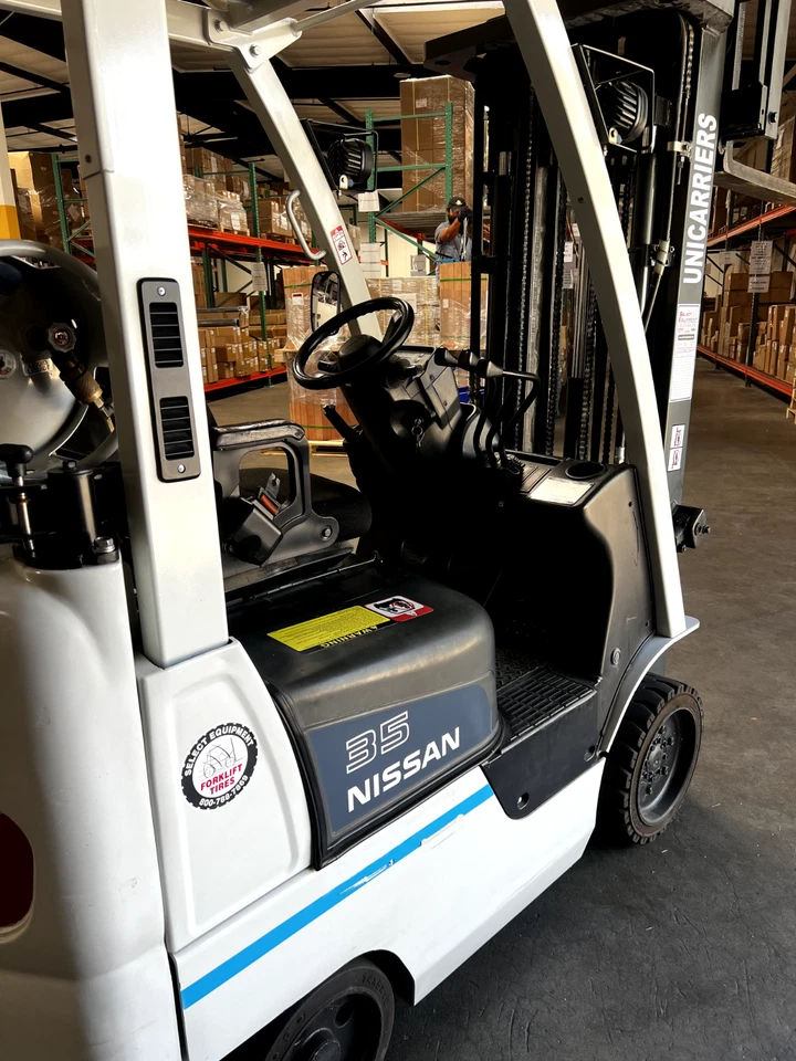 2016 Nissan AF35LP Forklift – 3500 LB Capacity – Triple Stage Mast 187” Lift – P - Image 4 of 4