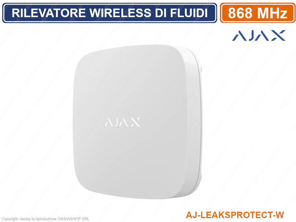 AJAX LEAKS PROTECT  RIVELATORE DI FLUIDI ACQUA ALLAGAMENTO INONDAZIONE WIRELESS