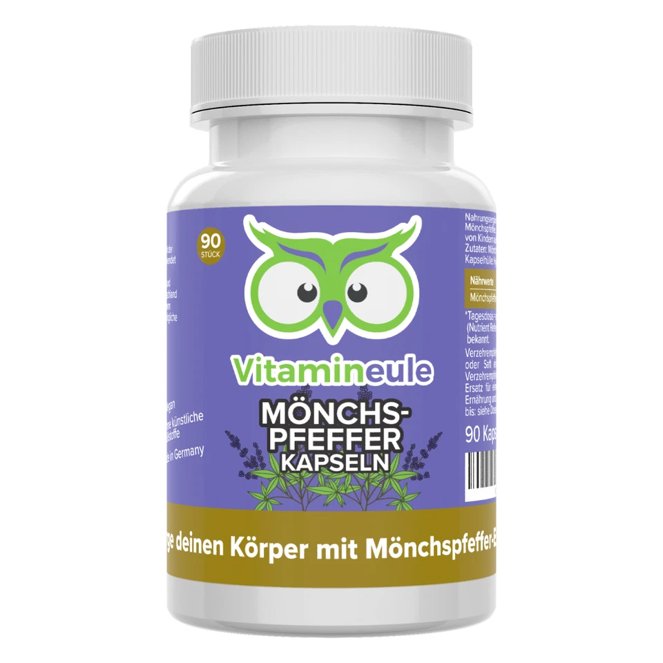 Mönchspfeffer Kapseln mit 30 mg Extrakt - vegan - Vitamineule