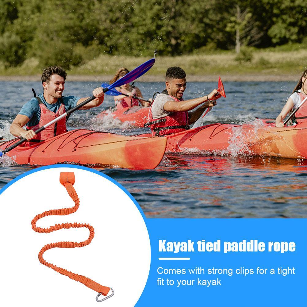 Fishing Rod Tether Kayak Paddle Leash Safety Strap - 100-150cm Nylon Tether  For Kayaking & Canoeing Fishing Kayak Accessories