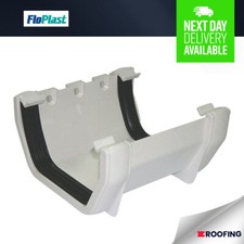 FloPlast RUS1 Square Line Gutter Union Bracket White, 114mm *Bulk Buy Available*