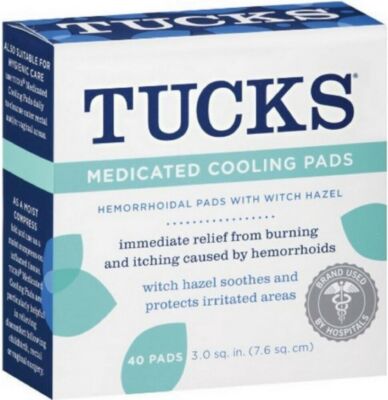 SM Tucks Md Cool Hemorrhoid Pad, 40 Count (3 Pack)