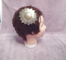 Vintage Sunflower Forest Fairy Hair Barrette Clip Retro Hippie Bohemian Twee 90s