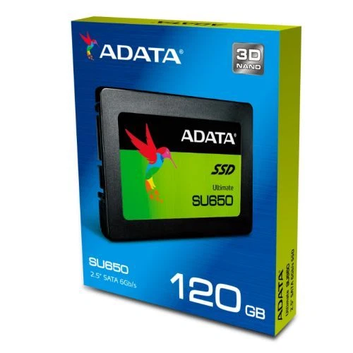 ADATA SSD SU650 3D/2D 120GB Flash 2.5" Sata3 7MM 2.5mm, 3D Nand R/W 520/320 Mbs - Image 2 of 2