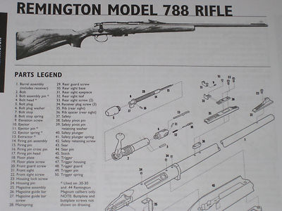REMINGTON MODEL 788 RIFLE EXPLODED VIEW | eBay