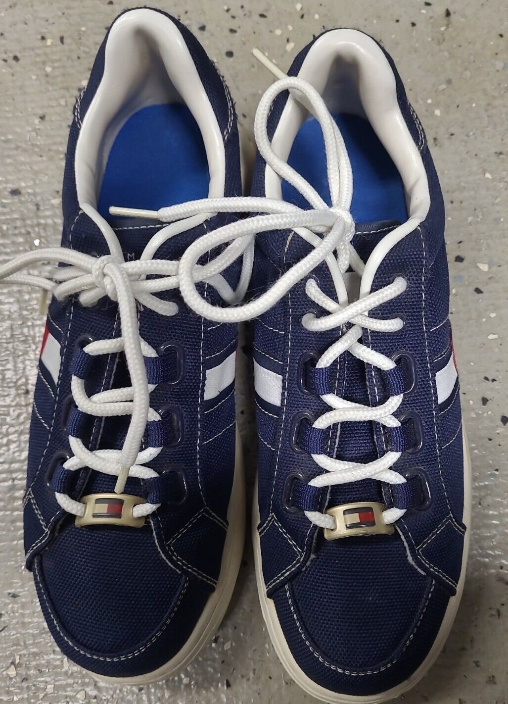 Women's shoes TOMMY HILFIGER 8.5 (EU 39) sneakers blue canvas BF810-39