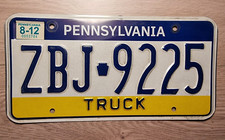 USA Tablica rejestracyjna Licencja Pennsylvania Truck