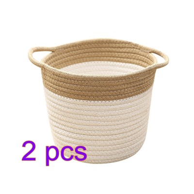  Set of 2 Desktop-Aufbewahrungskorb Speichereimer Für Kleinigkeiten Baby