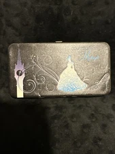 Disney Buckle Down Women's Cinderella Hinge Wallet Countdown to Midnight New
