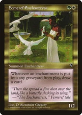 Femeref Enchantress Visions NM White Green Rare MAGIC GATHERING CARD ABUGames