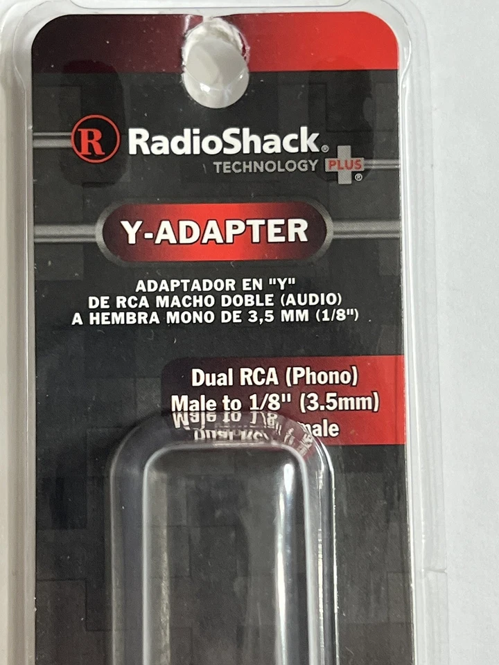 RadioShack Dual RCA (Phono) Male to 1/8" (3.5mm) Mono Female #274-889 - Image 2 of 3