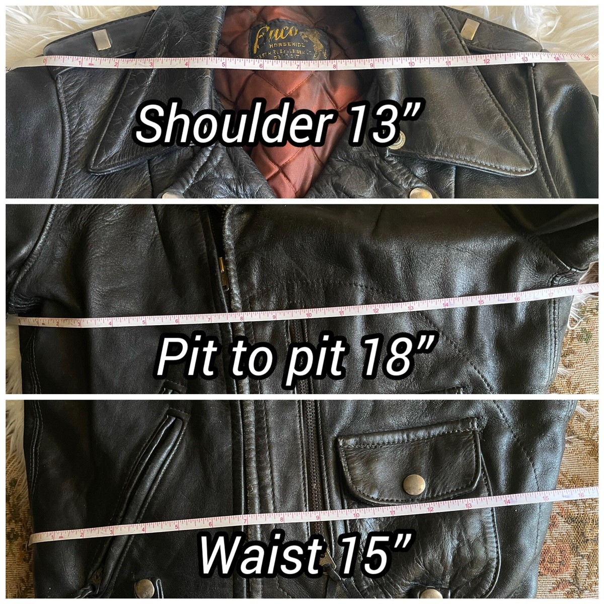 Buco J-12 J-14 Horsehide Leather Jacket 40s 50s Moto S Biker Buco J-12 J-14 Horsehide Leather Jacket 40s 50s Moto S Biker