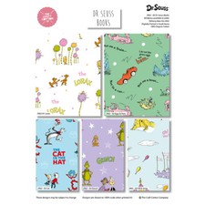 Cotton Fabric Dr Seuss Books Lorax Eggs Ham Cat in the Hat Grinch Kids Craft 45"