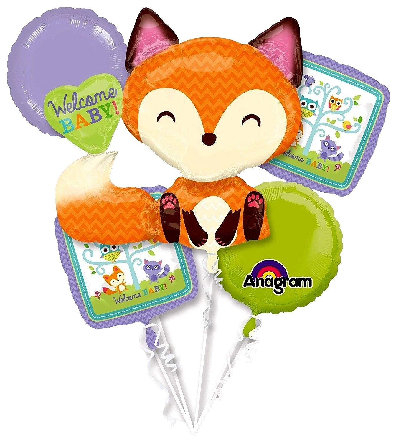 Animales Anagram Baby Shower Globos De Fiesta irregular