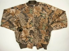 Vintage USA Made Rattlers Camo Jacket Snap Front Camouflage Medium M