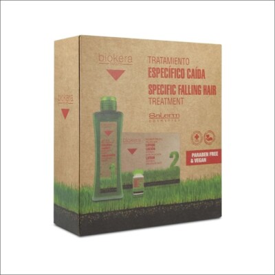Salerm Biokera Natura Pack Specific Vegan Drop (Shampoo und Lotion)     