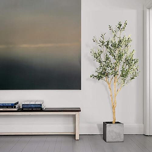 7ft Artificial Tree For Home Decor 7ft Faux Black Olive Tree ...