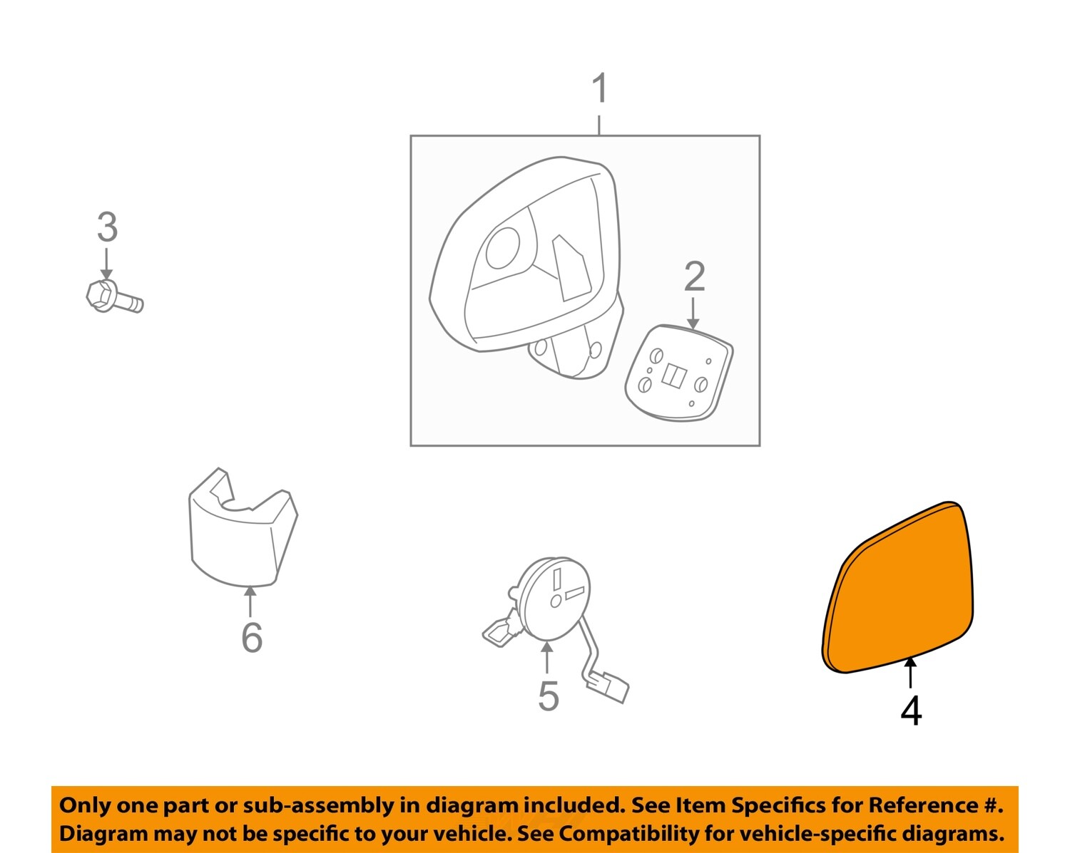 GM OEM Outside Mirrors-Front Door-Mirror Glass Left 19209451 | eBay