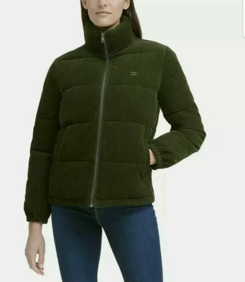 Zoe Corduroy Puffer Jacket Olive X 