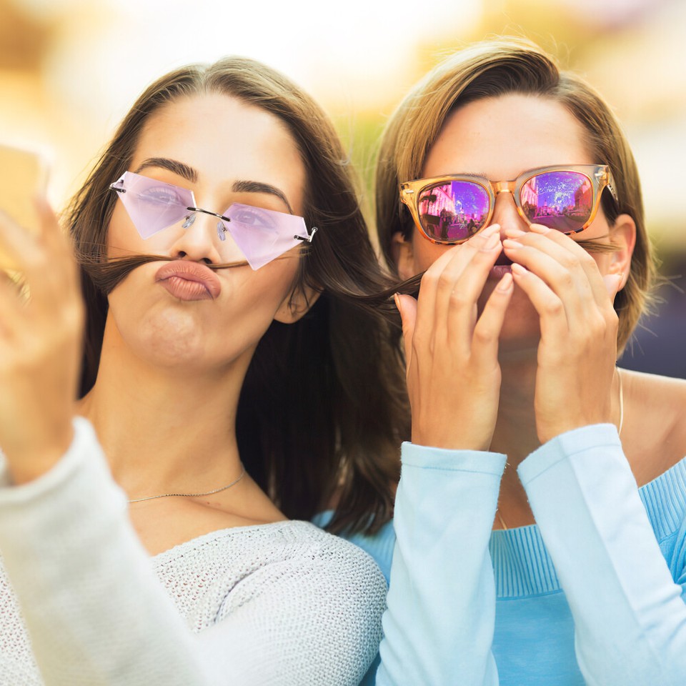 4 Pairs Funny Sunglasses for Men Valentines Party Fashion Trendy