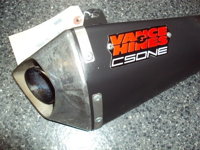 Suzuki GSXR 600 750 2008 2009 Vance and Hines CS ONE escape negro antideslizante #686 Foto 2 de 4