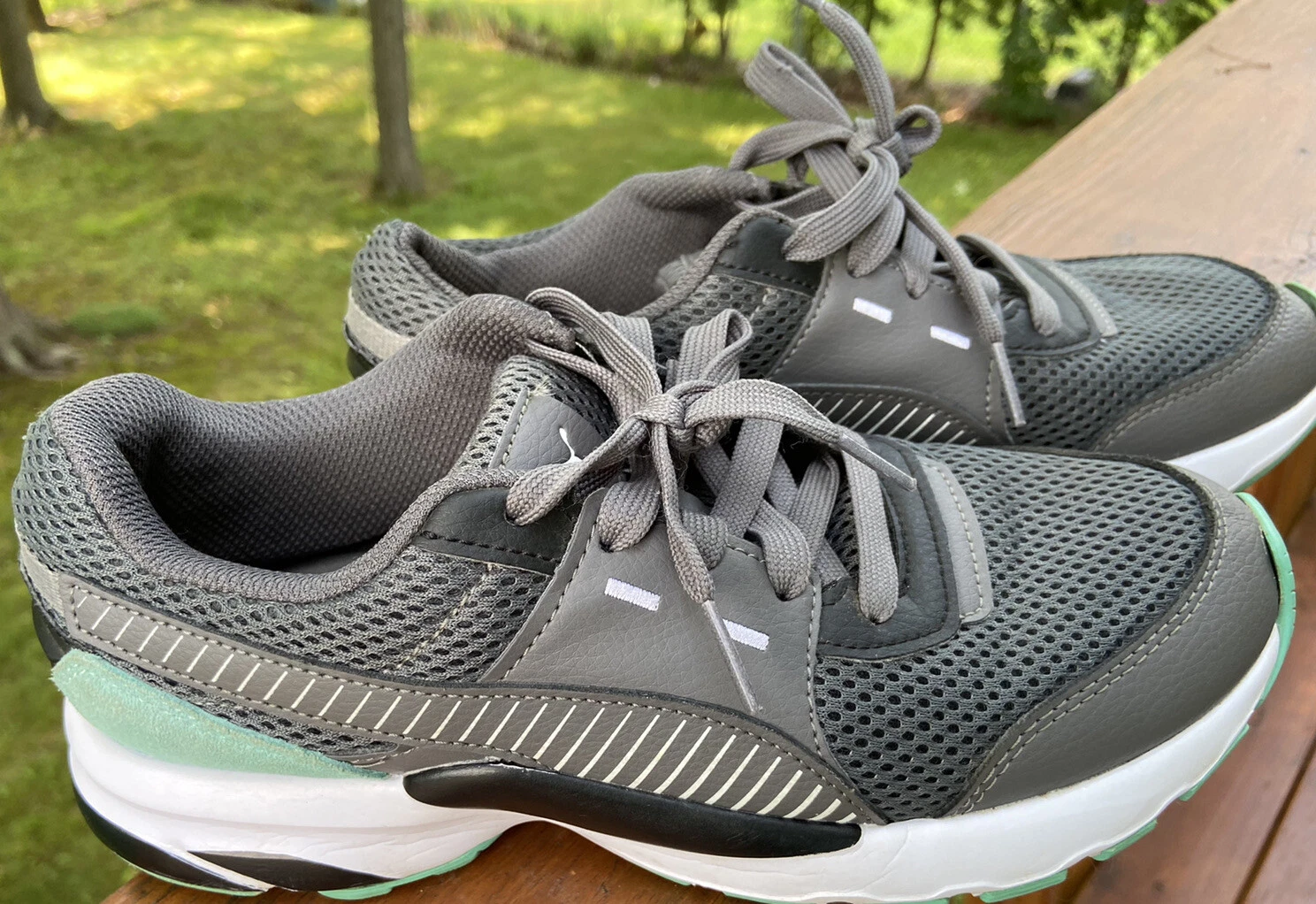 Scarpe sneakers Puma Future Runner Premium stringate grigio acqua casual 6 5