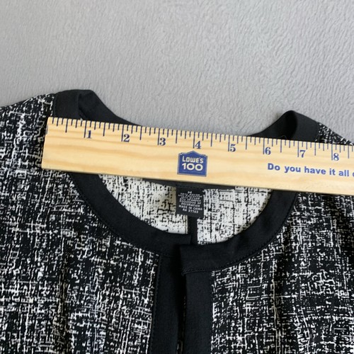 Alfani Jacket Women’s Size M Black White RN 37763 Carnigan - Picture 3 of 13