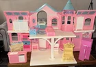 Vintage 1995 Barbie Folding Victorian Dream House with Furniture Elev Orig Box