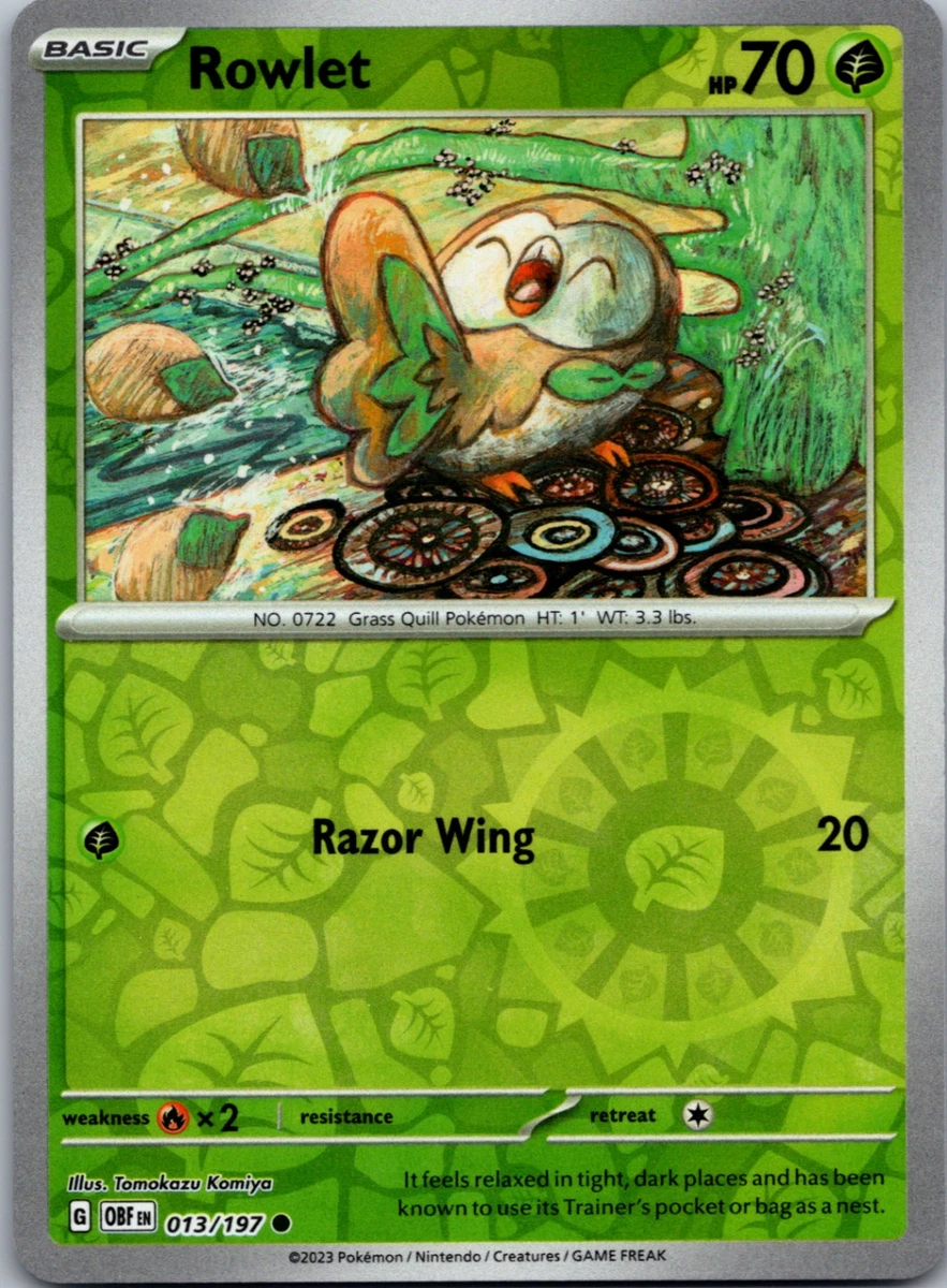 Rowlet 013/197 SV03: Obsidian Flames for sale | eBay