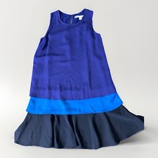 DIANE VON FURSTENBERG DVF LIZA TIERED 95 %SILK DRESS SIZE S boho