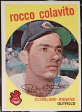 1959 Topps Baseball Rocco Colavito #420 EX