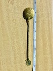 Antique French Champleve Twisted Brass/Enamel Spoon - 1800's, 6.5" — photo 5